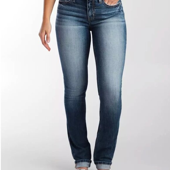 BKE Denim - BKE Payton Universal Fit Mid-Rise-Straight Cuffed Jeans size 29x31.5